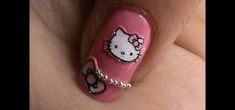 How to Do Hello Kitty Nail Art Design?! « Nails & Manicure Teen Nail Art, Hello Kitty Nail Art, Kitty Nail Art, Hello Kitty Nail, Kitty Nail, Teen Nails, Kitty Nails, Natural Nail Art