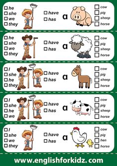 the worksheet for farm animals and farmer's life is shown in this printable