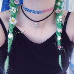 90s Boring Hair, Pastel Hair, Green Hair, Gorgeous Hair, Hair Goals