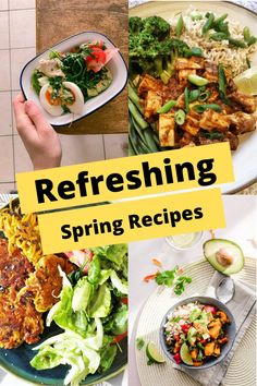 Refreshing Spring Recipes Refreshing Salads, Refreshing Salad, Seasonal Ingredients, Main Courses