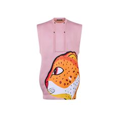 LOUIS VUITTON® - Sleeveless Leopard Pullover - Light Pink