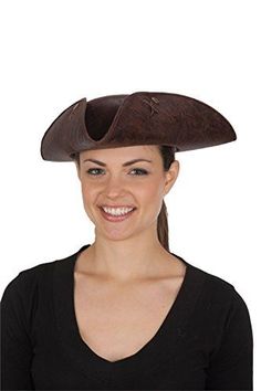 This unisex distress-look polyester (faux leather) tricorn pirate colonial hat is comfortable to wear and perfect for costumes and performances for Halloween, cosplay, pirate weekends, colonial days, theatrical productions, pirate themed events, school plays and projects and more. Other pirate and colonial costumes and accessories (earrings, eye patches, wigs, weapon props, theatrical makeup, facial hair...) are sold separately on our page – subject to availability. You can also add feathers and Apple Costume, Tricorn Hat, Summer Sweatshirt, Pirate Hat, Hollister Hoodie, Street Sweatshirt, Pirate Hats, Coupon Websites, Unique Hoodies