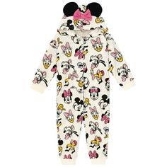 Give your little one the gift of Disney magic with this cute and stylish Disney Mickey Mouse Coverall. Your child will look and feel so adorable in gear featuring the iconic mouse-ear Mickey and his friends Donald Duck, Goofy, Pluto, Daisy Duck, and Minnie Mouse. With such timeless and classic characters on their side, your little one is sure to shine! Size: 12 Months.  Color: White.  Gender: unisex.  Age Group: infant. Mickey Mouse Donald Duck, Kids Fleece, Baby Mouse, Daisy Duck, Girls Fleece, One Piece Outfit, Baby Boy Or Girl, Disney Girls, Disney Outfits