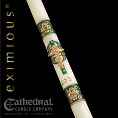 Christus Rex Paschal Candle - Cathedral Candle - Beeswax - 17 Sizes Gothic Frames, Easter Vigil, Paschal Candle, Stained Glass Rose, Engraved Cross, Agnus Dei, Rose Window, Candle Altar, Alpha Omega