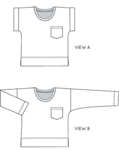 the front and back views of a t - shirt, with measurements for each piece