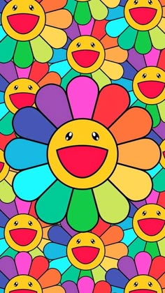 Some Indie pics created by me Flower Aesthetic Wallpaper Cartoon, Takashi Murakami Wallpaper Aesthetic, Takashi Murakami Flower Aesthetic, Takashi Murakami Flower Wallpaper Iphone, Takashi Murakami Wallpaper, Takashi Flower, Indie Kid Wallpaper, Murakami Wallpaper, Indie Aesthetic Wallpaper