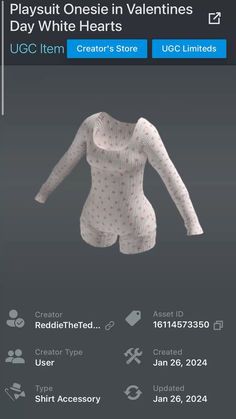 an image of a woman's white shirt and shorts on the app store screen