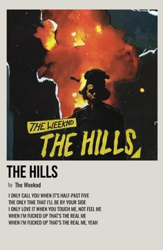 the hills movie poster with an image of a man