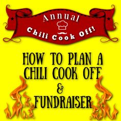 how to plan a chilli cook off and fundraiser event at chilicookoff