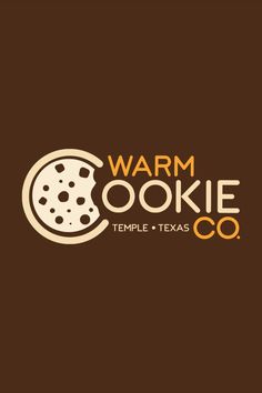 Warm Cookie Co. Logo Design in Temple TX. Design by Ciaburri Brand. Cookie Shop Logo, Bakery Cafe Logo, Dessert Logo, Graphic Designer Studio, Cookie Shop, Cafe Logo Design, Cookies Branding, Coffee Shop Branding, Baking Logo