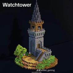 an image of a castle made out of legos with the words watchtower on it