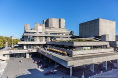 an aerial view of the exterior of a building