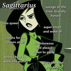 an image of a cartoon character with the caption sagittrius in it