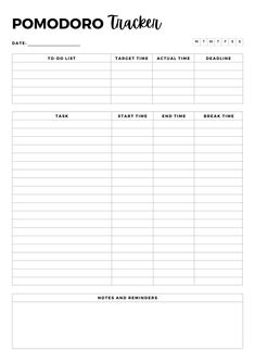 pomodoro printable Study Task Planner, Pomodoro Tracker Printable, Study Calendar Time Management, Pomodoro Technique Printable, Pomodoro Planner, Daily Task Planner, Study Planner Printable Free, Weekly Habits, Time Management Printable