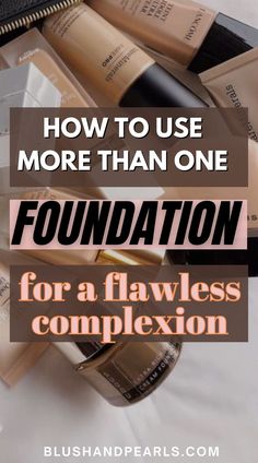 How To Use More Than One Foundation For A Flawless Complexion. Find out how to apply your foundations to get the perfect makeup base. | how to apply foundation | foundation application for dry skin | how to apply makeup foundation | foundation tips | how to get a flawless complexion | foundation application for oily combo skin | #makeuptips #makeup Perfect Foundation Application, Foundation Routine, Apply Foundation, Makeup Tutorial Foundation, Lightweight Foundation, Simple Makeup Tips, Wedding Makeup Tips, Eyebrow Makeup Tips