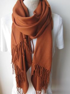 Russet orange scarf 2019 2020 fall winter fashion color trends scarves Pashmina wraps shawls scarf m Brown Pashmina Scarves For Winter, Orange Shawl Scarves For Fall, Orange Shawl Scarf For Fall, Orange Winter Shawl Scarf, Casual Solid Color Shawl Scarves, Casual Solid Color Shawl Scarf, Casual Solid Shawl Scarf, Casual Solid Shawl Scarves, Orange Shawl Scarves For Winter