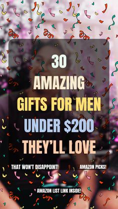 Looking for thoughtful gifts for men under $200? Browse this list of budget-friendly yet luxurious gift ideas that are perfect for birthdays, anniversaries, and more. Check This Amazon link Here for Ideas List. #GiftIdeas #ForMen #Under200 #ad #affiliate