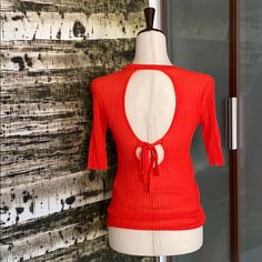 Beautiful Coral Red Top By Zara In Size M. It’s Ribbed And Had A Good Amount Of Stretch To It Armpit To Armpit- 15-16in Unstretched Or Up To 18-19in Stretched (Max) Length From Shoulder- 24in Red Ribbed Top For Summer, Red Ribbed Summer Top, Chic Red Ribbed Top, Elegant Red Zara Tops, Fitted Red Zara Tops, Red Stretch Tops By Zara, Red Stretch Zara Tops, Red Short Sleeve T-shirt By Zara, Red Ribbed V-neck Top