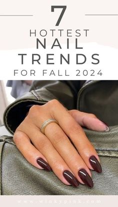 Gel Nail Color Winter 2024, Gel Nails 2024 Trends Fall, Best Fall Nails 2024, Nail Shape 2024, Nail Trends 2024 Autumn, Trend Nail 2024 Winter, Holidays Nails Winter, Minimalist Nails Fall 2024, Winter Nail Colour 2024