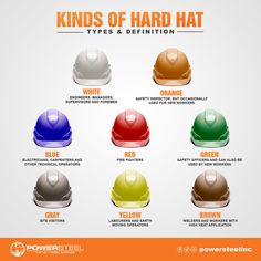 the different kinds of hard hats