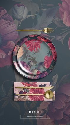 Bold butch florals in deep and dark tones with multiple background options. Floral Pattern Design, Bold Prints, Home Décor, Colorful Backgrounds, Color Options, Floral Pattern