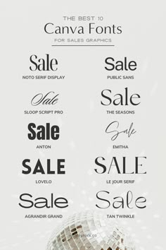 the best font styles for sale banners