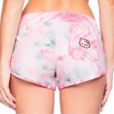 Brand New, Limited Edition, Nwt Hello Kitty X Hurley Phantom Boardshorts. Pink Tie Dye. Size S. The Color Is Actually A More Pastel Pink Color Like First Photos. Product Description Hurley Hello Kitty Phantom Beachrider Swimming Shorts Features: - Elastic Waistband Boardshort With Front Hello Kitty Drawcord. - Back Patch Pocket With Hello Kitty Heat Transfer With Key Pull. - Hurley Icon Heat Transfer. - Hurley X Hello Kitty - Phantom P30. - Standard Fit. Specifications: - 86% Recycled Polyester Cute Fitted Short Length Shorts, Cute Fitted Shorts, Cute Hello Kitty Print Bottoms For Spring, Cute Hello Kitty Print Spring Bottoms, Cute Stretch Shorts For Summer, Pink Hello Kitty Print Bottoms For Spring, Casual Pink Bottoms With Hello Kitty Print, Cute Pink Jean Shorts For Summer, Cute Pajama Shorts With Built-in Shorts