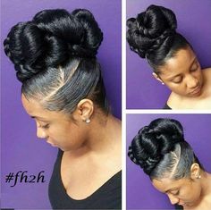 Cute How To Bun, Hally Berry, Afrikaanse Mode, Updo Styles, Pelo Afro, High Bun, Natural Hair Updo, Hair Affair, Updo Hairstyles