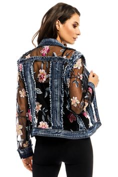 Restyle Clothes, Floral Denim Jacket, Denim Jacket Embroidery, Upcycled Jackets, Painted Clothes Diy, Denim Crafts Diy, Diy Clothes Refashion, Denim Embroidery, Denim Ideas