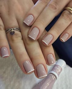 Bridal Nails Designs, Nagellack Trends, Simple Gel Nails, Nail Swag, Bridal Nails, Classy Nails, Chic Nails, Short Acrylic Nails