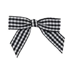 a black and white checkered bow on a white background