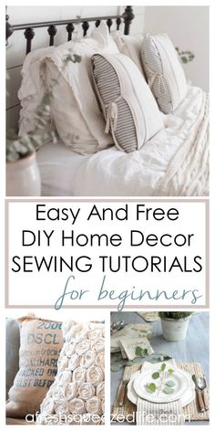 easy and free diy home decor sewing patterns for beginners