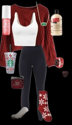 Cute Sweats Outfit, Outfit Ideas Red, Teen Girls Outfits, Xmas Outfit, Mommy Outfits, Clothes Over Bros, Clothing Aesthetic