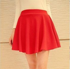 Female Summer Women's Basic Stretchy Flared Casual Mini Skirt (2U22) Korean Skirts, Casual Mini Skirt, Daphne And Velma, Early Spring Outfits, Current Fashion Trends, Womens Basic, Style Korean, Petite Outfits, Spring Outfits Casual