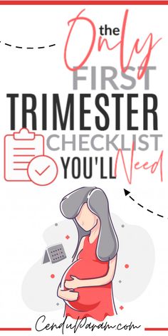 the only first trimester checklist you'll need