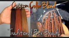 350 Box Braids Color Mixed, Box Braid Mixed Color, Colour 27 And 30 Box Braids, Box Braids 27/30, Hair Color 27/30 Box Braids, Styles Locs, 27/613/30 Mix Braids, Yarn Braids Styles