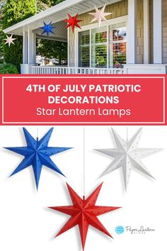 the fourth of july patriotic decorations star lantern lamps