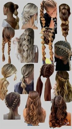 Cute Sporty Hairstyles, Volleyball Hair, Beach Hairstyles For Long Hair, School Hair