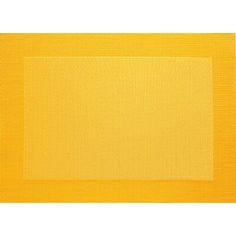 a yellow place mat on a white background