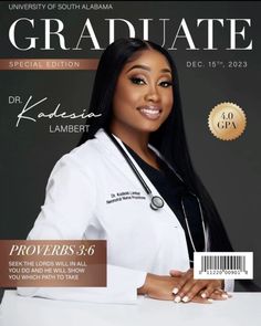 a magazine cover with a nurse on it