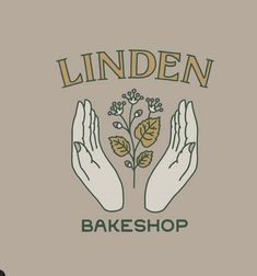 two hands holding flowers with the words linden bakeshop