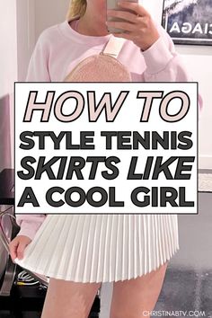 Learn How to Style A Tennis Skirt and elevate your Women's Fashion game. Perfect for creating versatile looks, this Women's Bottoms staple combines sporty and chic effortlessly. Whether you pair a Pleated Skirt with casual tops or embrace the Athleisure trend, these tips will help you master this trendy and timeless style. How To Style Tennis Skirt, How To Style A Tennis Skirt, Princess Aesthetic Outfits, Millennials Fashion, Athleisure Trend, Tennis Skirts, Women's Bottoms, Cute Spring Outfits