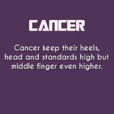 Who doesn't love a Cancer? 25th Quotes, Sum Up, What Is Life About, Funny Quotes