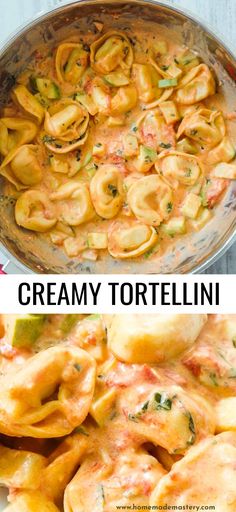 creamy tortellini is an easy and delicious dinner recipe