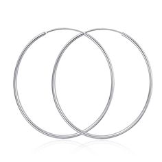 PRICES MAY VARY. ✿ DESIGN IDEAL: Big circle 50mm/1.96 Inch hoop earrings symbol of fashion and modern,exquisite polishing process is simple,classic,elegant,it fits for any occasion as daily wearing home,so beautiful necklace set catch people's eyes in crowd,fit for all women. ✿ MATERIAL: Nickel-free,Lead-free Hypoallergenic 925 sterling silver allows for comfortable wear,especially for those with sensitive skin ✿ SIZE:Endless earrings hoops lightweight and classic large hoop earrings diameter:50 Earrings Hoops, Jewelry Words, Knot Earrings, Round Circle, Large Hoop Earrings, Hand Jewelry, Classic Jewelry, Classic Elegant, Jewelry Companies