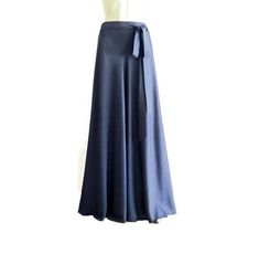 "It is made from soft and good quality Silk fabric. This is made to order in your measurements. Skirt length: 38\" .It can be made longer or shorter. It is made with a zipper. You can choose other color from the color chart. When you order please give me your measurements: 1: The length of skirt from the top of the waistline to bottom hem . 2: Waist ( where you want the waistline to be) . 3: Hips ( around the fullest part) 4: And your color choice. Tailoring time: 1-2 weeks before shipping. Care Maxi Skirt Silk, Navy Blue Maxi Skirt, Modest Long Skirts, Purple Maxi Skirt, Bridesmaid Skirt, Navy Blue Bridesmaid, Navy Blue Bridesmaids, Green Maxi Skirt, Bridesmaid Skirts