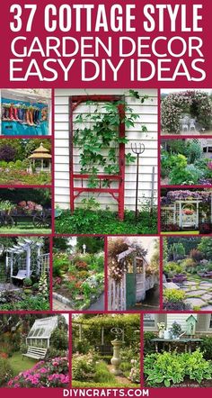 37 cottage style garden decor and diy ideas