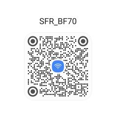 an image of a qr code with the text sr - b70 on it