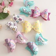 Unicorn Dreams Bows - Unicorn Bow - Unicorn Headband - Princess bow - Rainbow Now - Baby Headband - Hair Clip - Hair Bow Terry Cloth Headband, Unicorn Headband, Stretch Headband, Handmade Hair Accessories, Glitter Hair