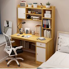 Desktop Computer Desk, Bedroom Gaming, Wood Office Desk, Desk With Drawer, Study Table Designs, White Desk Office, Writing Desk With Drawers, Wood Office, Computer Desks